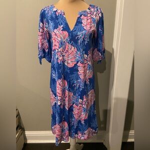 Lilly Pulitzer Easley Short Sleeve Dress For The Fans